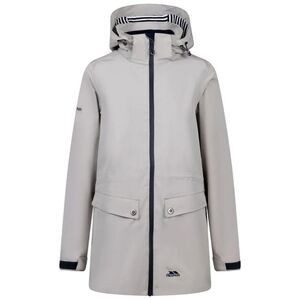 Trespass Womens/Ladies Tiverton Waterproof Jacket / Soft Stone